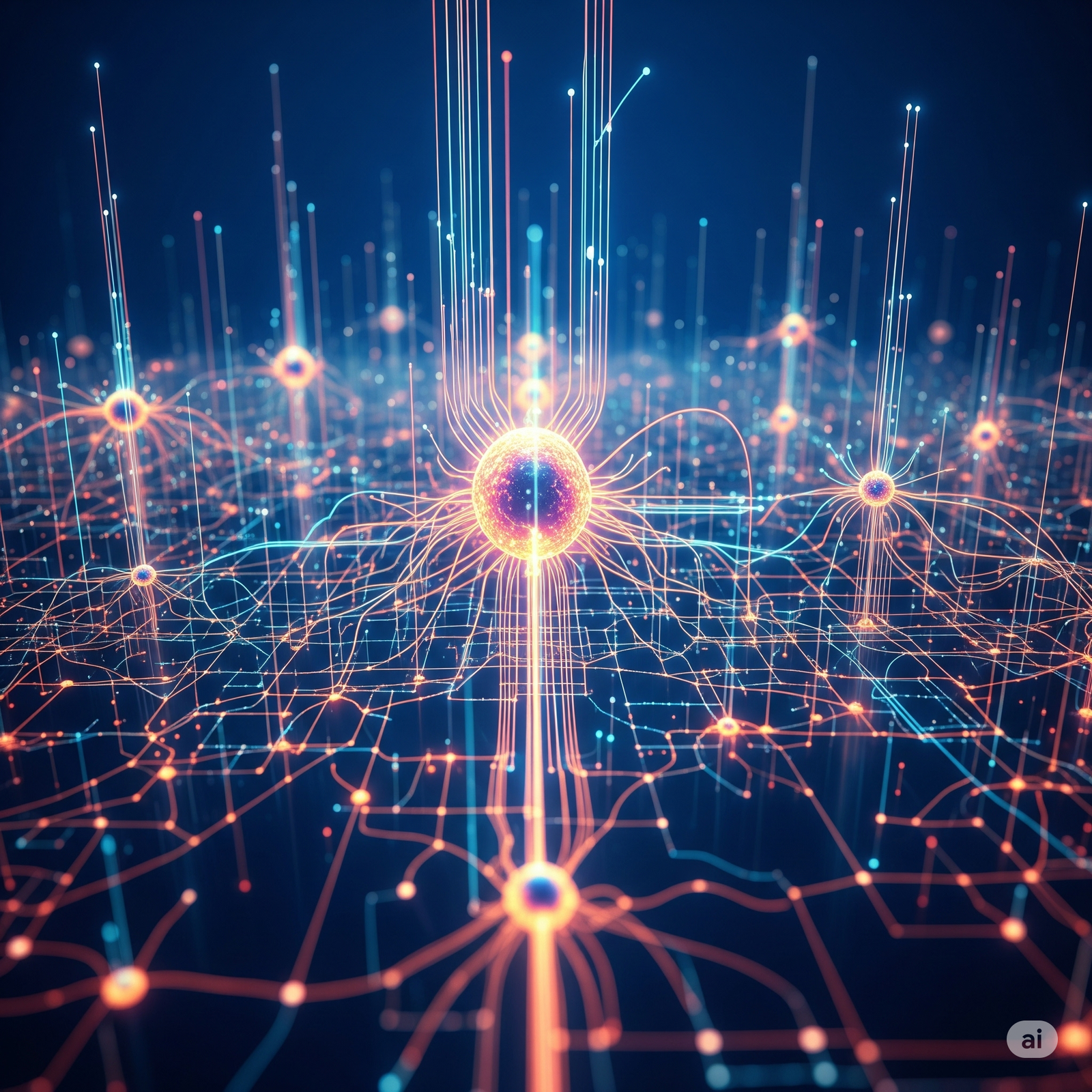 Imagen de conexiones neuronales para automatización